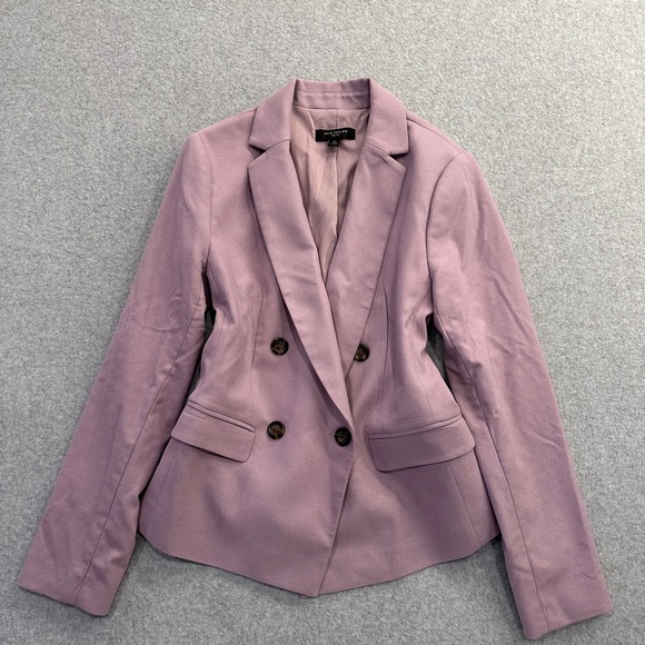 Ann Taylor Lavender Double-Breasted Blazer - Picture 2 of 8